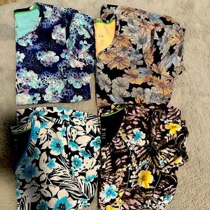 Healing Hands Scrub Tops Size Large